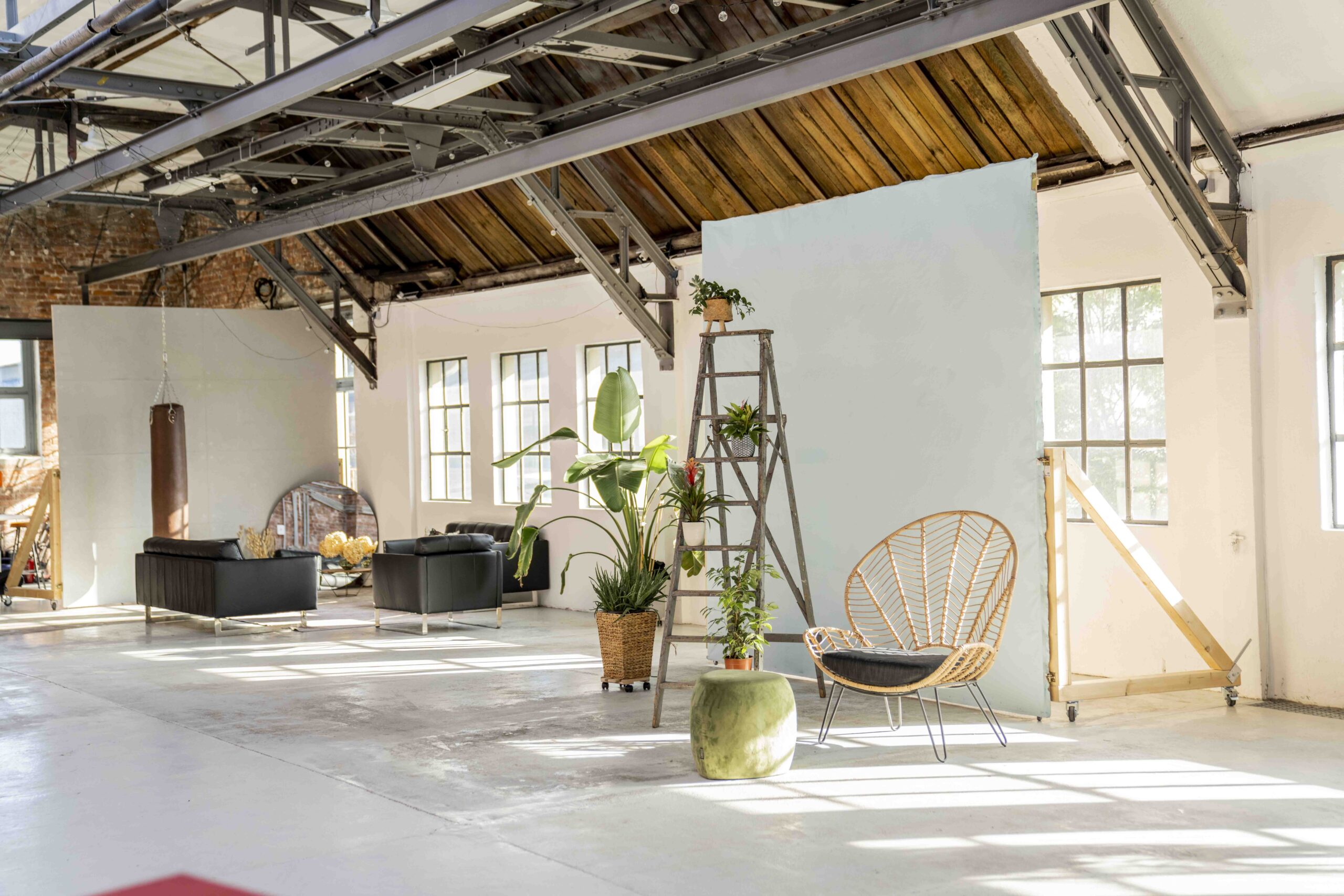 Studio 1 mit Tageslicht und Setdesign